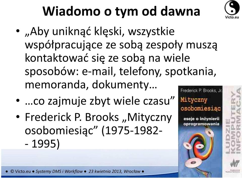 memoranda, dokumenty co zajmuje zbyt wiele czasu Frederick P.