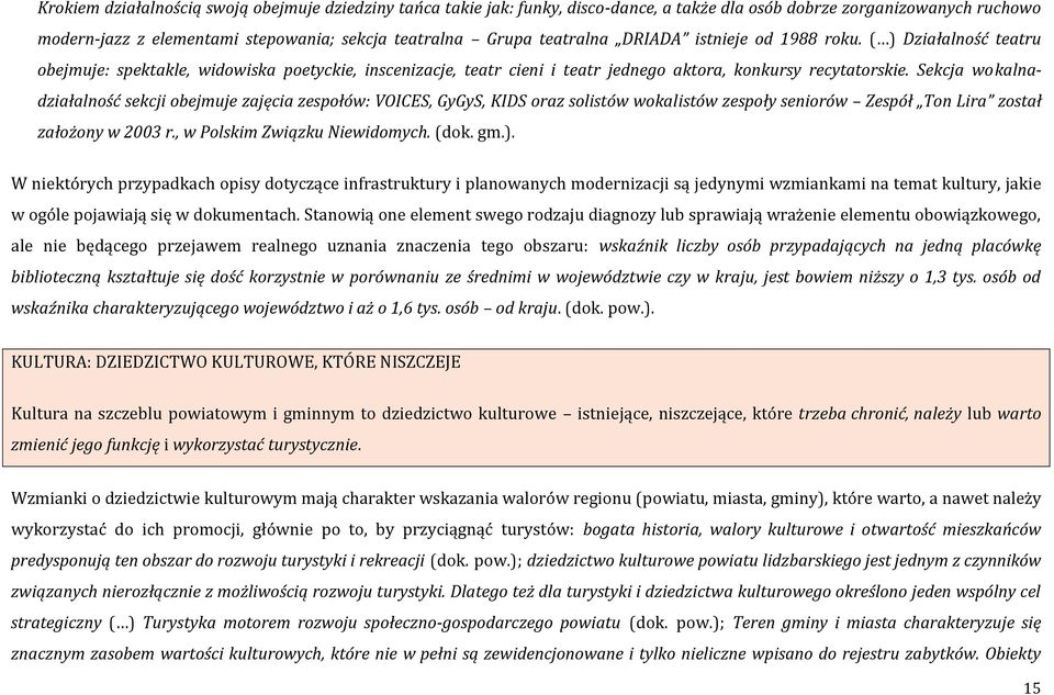 Sekcja wokalnadziałalność sekcji obejmuje zajęcia zespołów: VOICES, GyGyS, KIDS oraz solistów wokalistów zespoły seniorów Zespół Ton Lira został założony w 2003 r., w Polskim Związku Niewidomych.