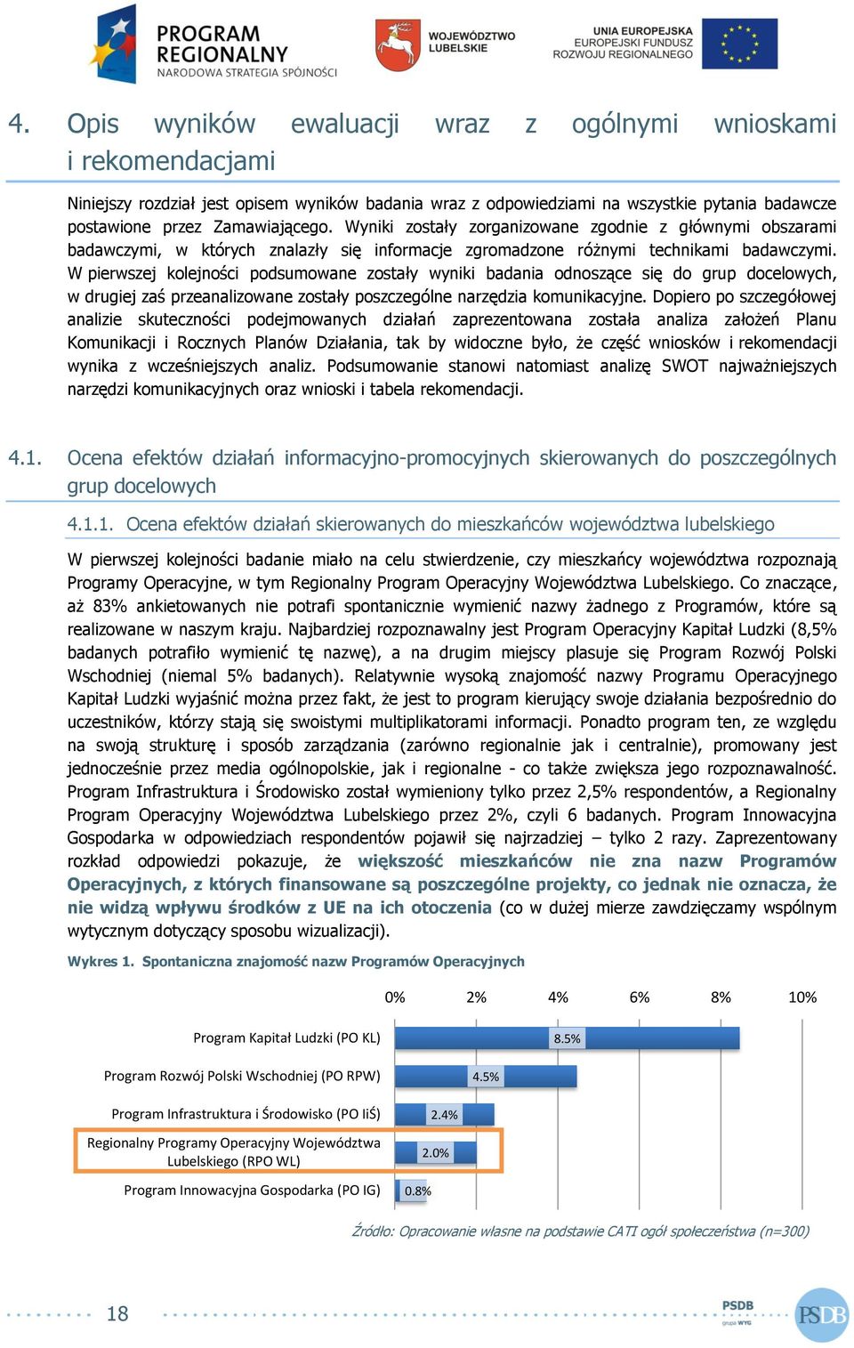 W pierwszej kolejności podsumowane zostały wyniki badania odnoszące się do grup docelowych, w drugiej zaś przeanalizowane zostały poszczególne narzędzia komunikacyjne.