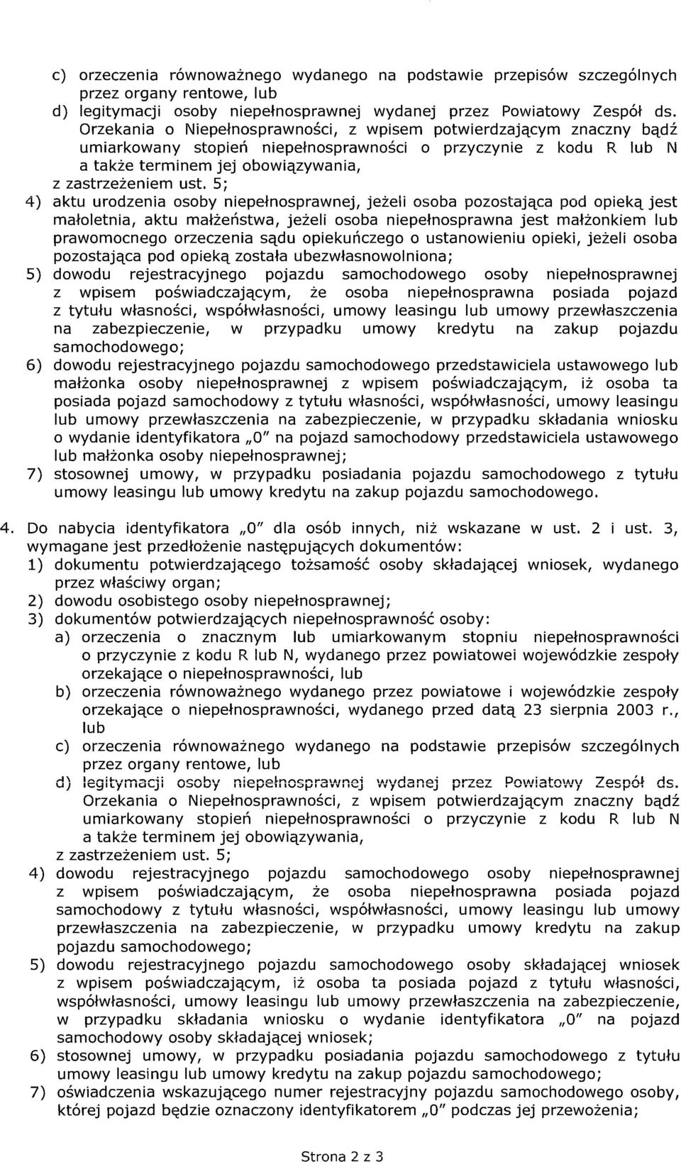 5; 4) aktu urodzenia osoby niepełnosprawnej, jeżeli osoba pozostająca pod opieką jest małoletnia, aktu małżeństwa, jeżeli osoba niepełnosprawna jest małżonkiem lub prawomocnego orzeczenia sądu