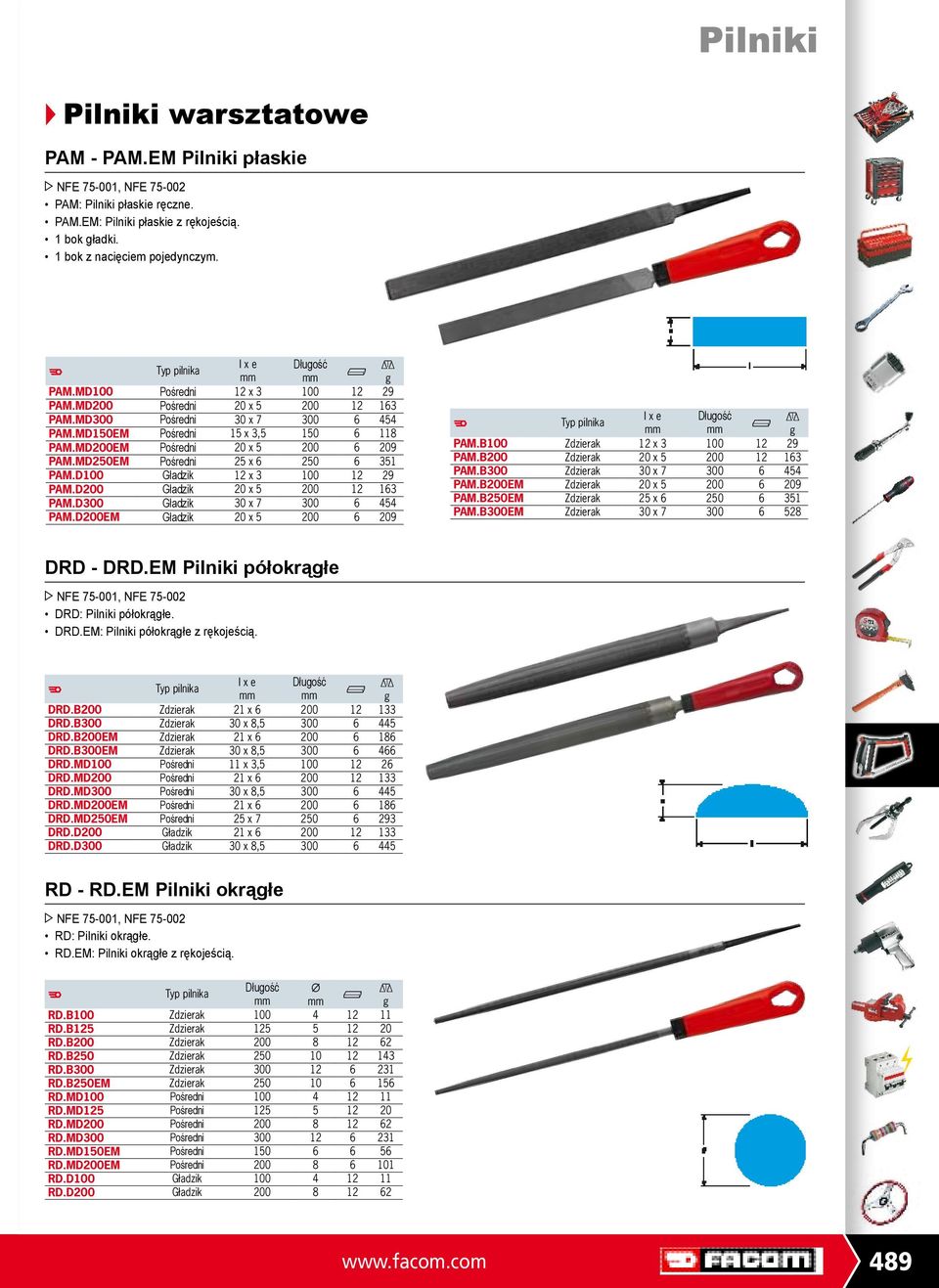 M200EM Pośredni 20 x 5 200 6 209 PAM.M250EM Pośredni 25 x 6 250 6 351 PAM.100 Gładzik 12 x 3 100 12 29 PAM.200 Gładzik 20 x 5 200 12 163 PAM.300 Gładzik 30 x 7 300 6 454 PAM.