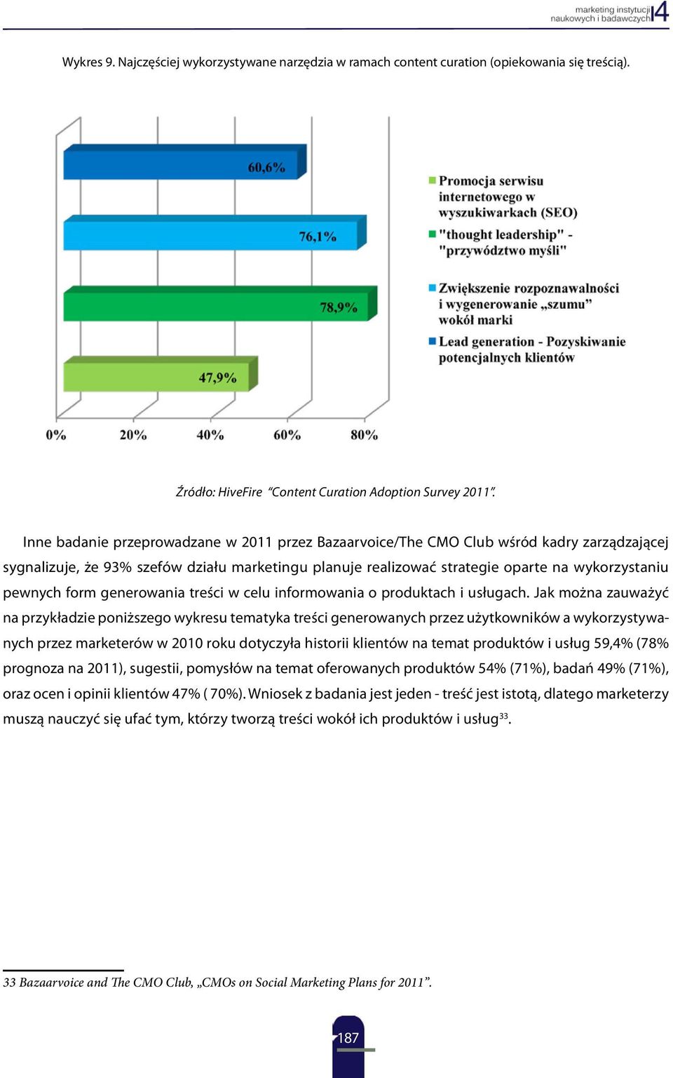 form generowania treści w celu informowania o produktach i usługach.