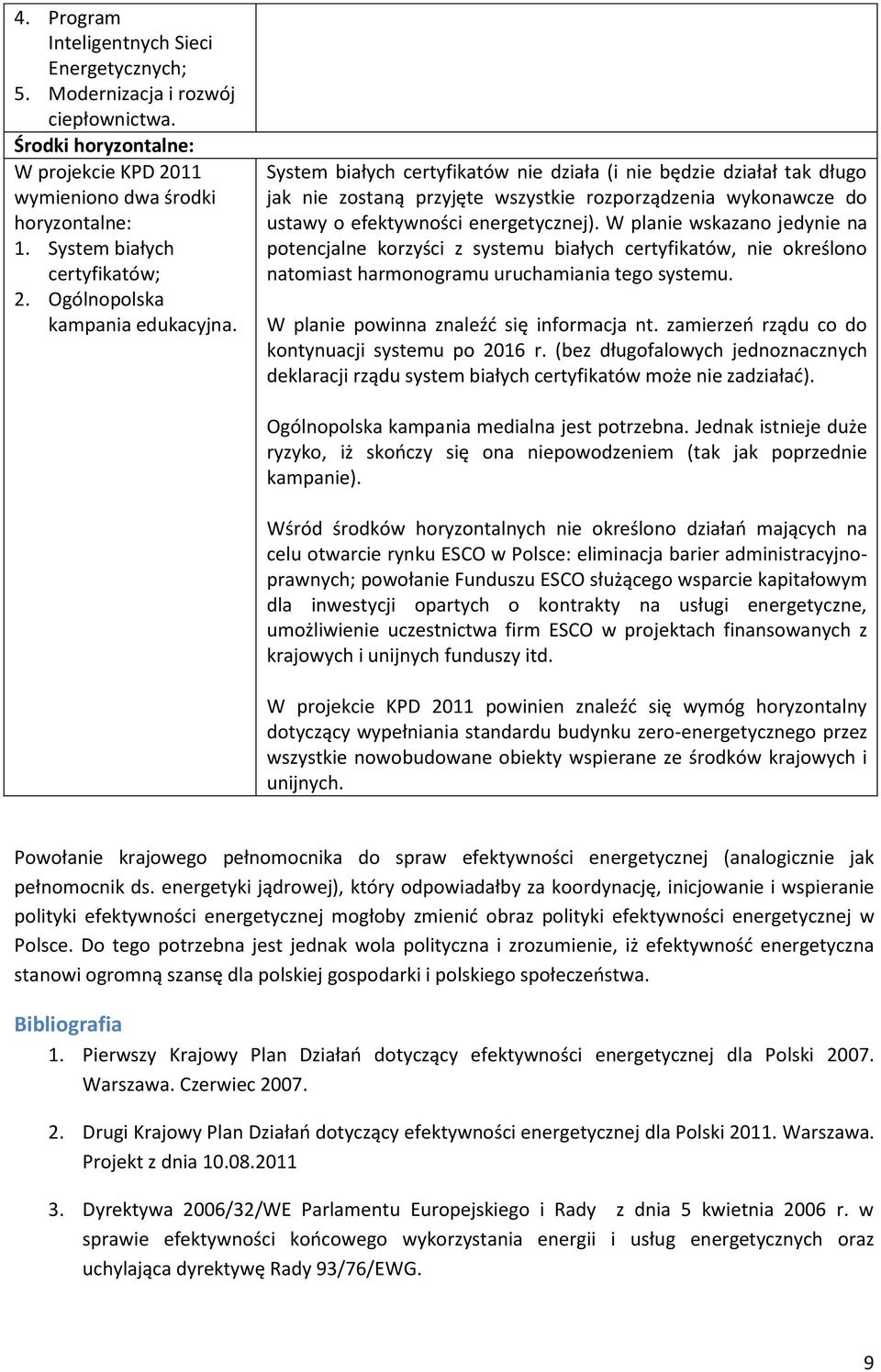 System białych certyfikatów nie działa (i nie będzie działał tak długo jak nie zostaną przyjęte wszystkie rozporządzenia wykonawcze do ustawy o efektywności energetycznej).