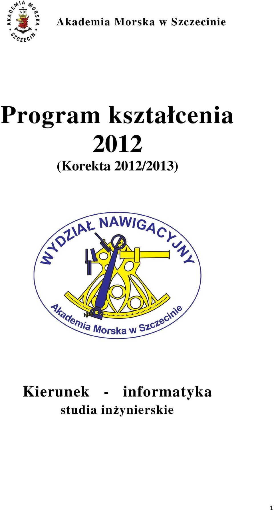 (Korekta 2012/2013) Kierunek