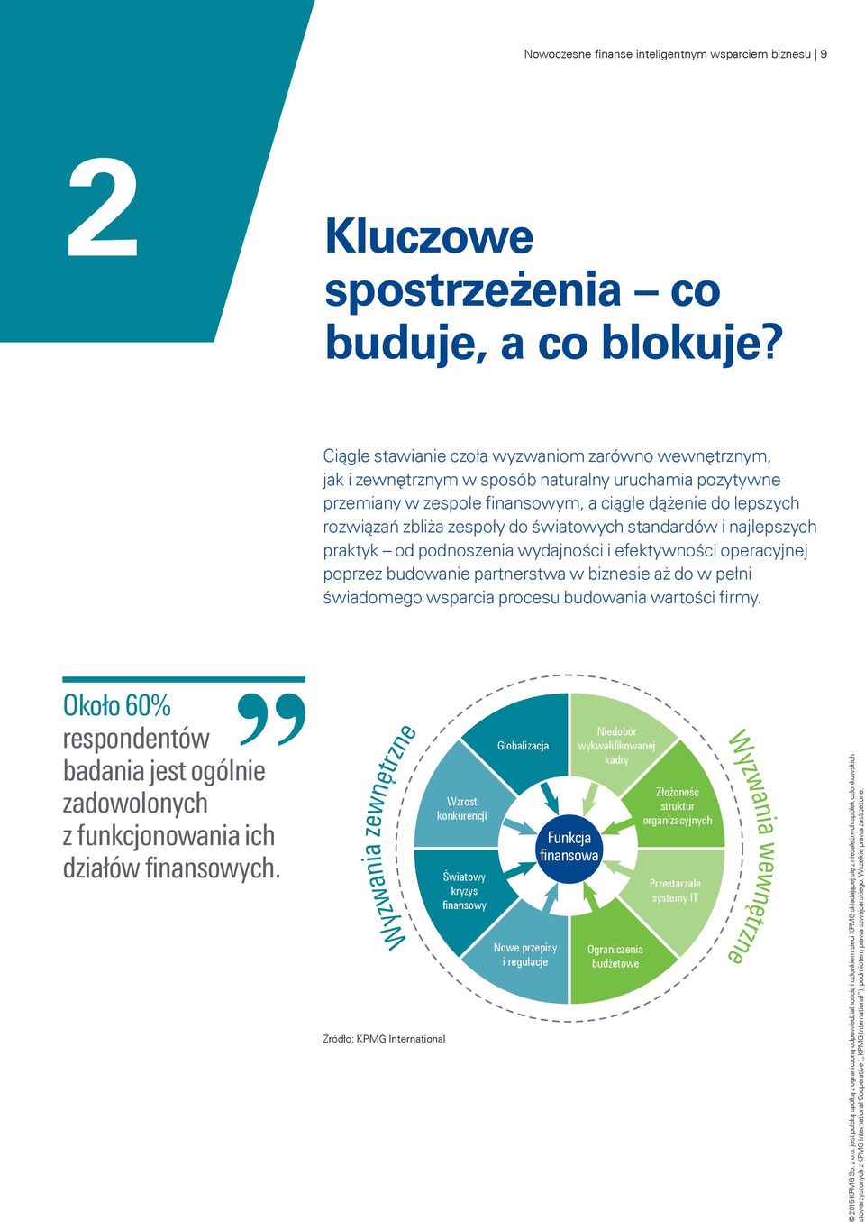 światowych standardów i najlepszych praktyk od podnoszenia wydajności i efektywności operacyjnej poprzez budowanie partnerstwa w biznesie aż do w pełni świadomego wsparcia procesu budowania wartości