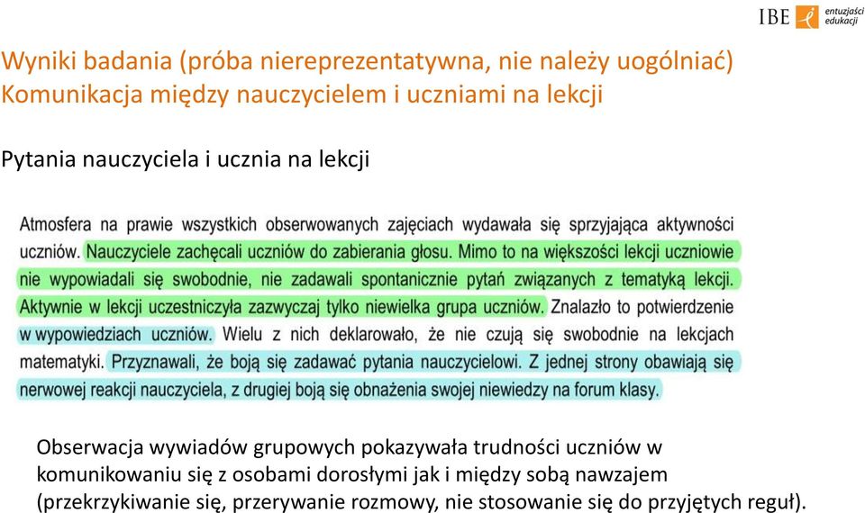 w komunikowaniu się z osobami dorosłymi jak i między sobą nawzajem