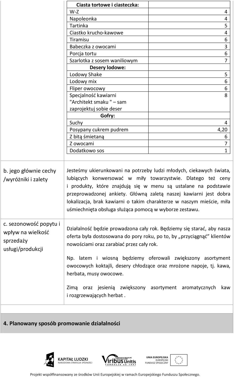 jego głównie cechy /wyróżniki i zalety c.