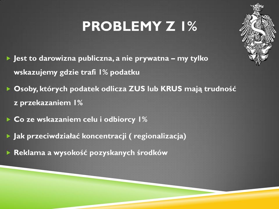 KRUS mają trudność z przekazaniem 1% Co ze wskazaniem celu i odbiorcy 1%