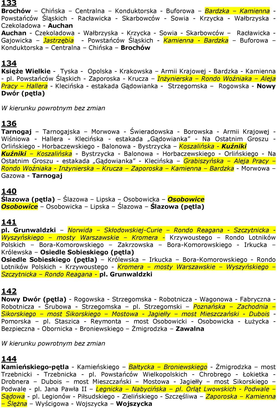 Opolska - Krakowska Armii Krajowej - Bardzka - Kamienna - pl.