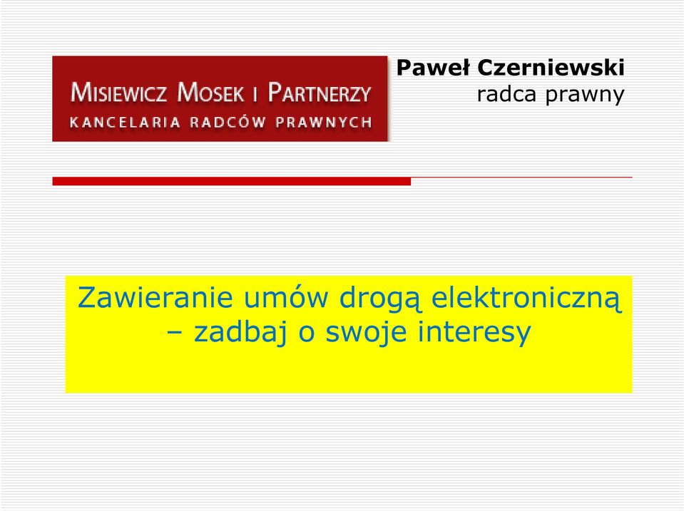 Zawieranie umów drogą