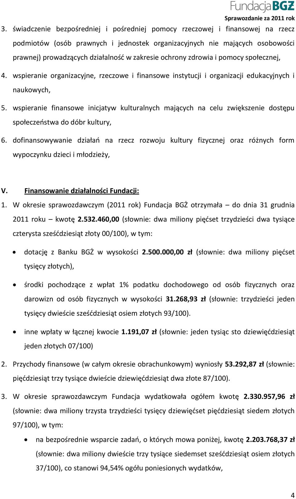 wspieranie finansowe inicjatyw kulturalnych mających na celu zwiększenie dostępu społeczeństwa do dóbr kultury, 6.