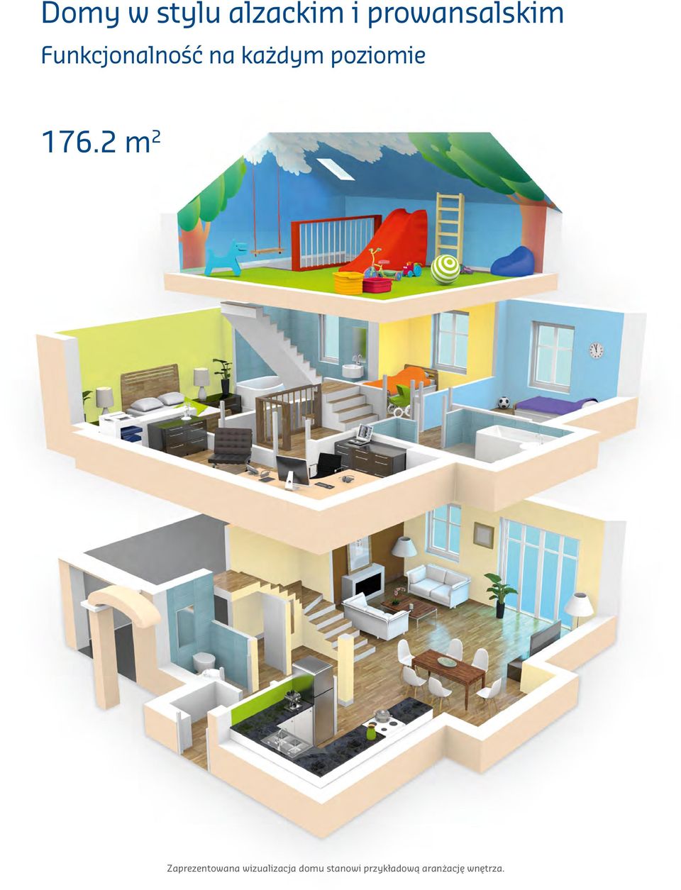 2 m 2 Zaprezentowana wizualizacja domu
