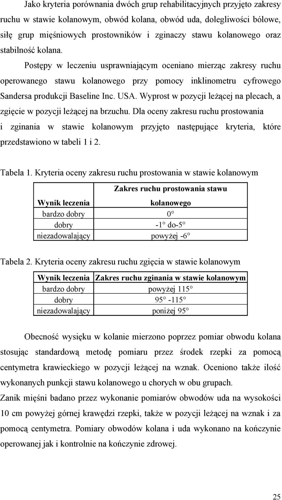 USA. Wyprost w pozycji leżącej na plecach, a zgięcie w pozycji leżącej na brzuchu.