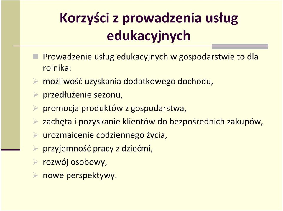 sezonu, promocja produktów z gospodarstwa, zachęta i pozyskanie klientów do