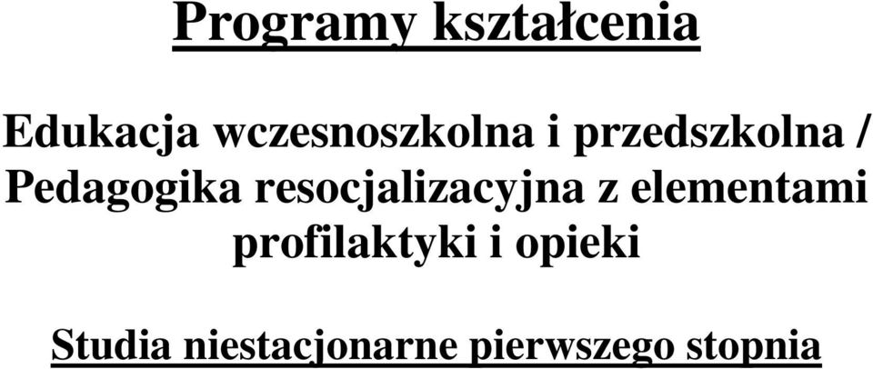 Pedagogika resocjalizacyjna z elementami