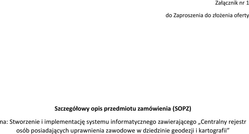 systemu infrmatyczneg zawierająceg Centralny rejestr sób