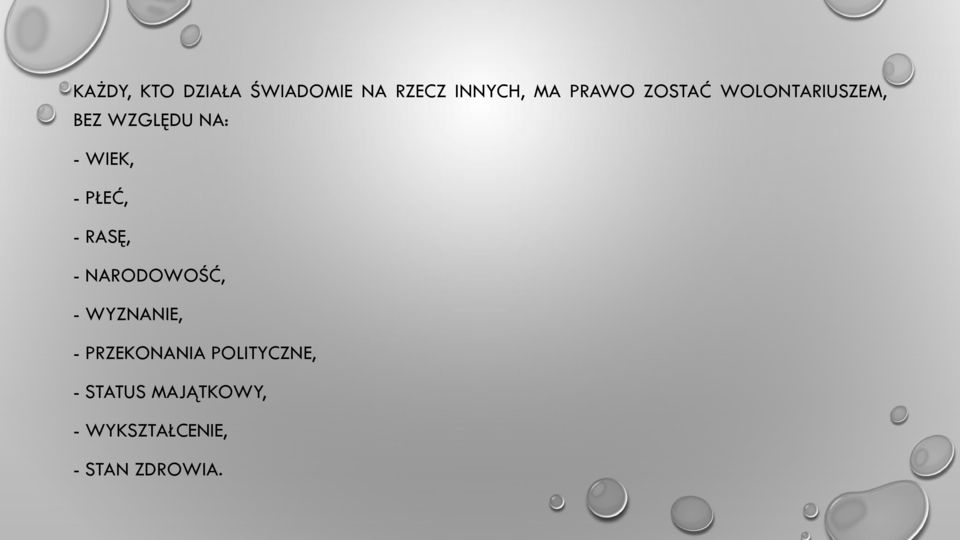 - RASĘ, - NARODOWOŚĆ, - WYZNANIE, - PRZEKONANIA