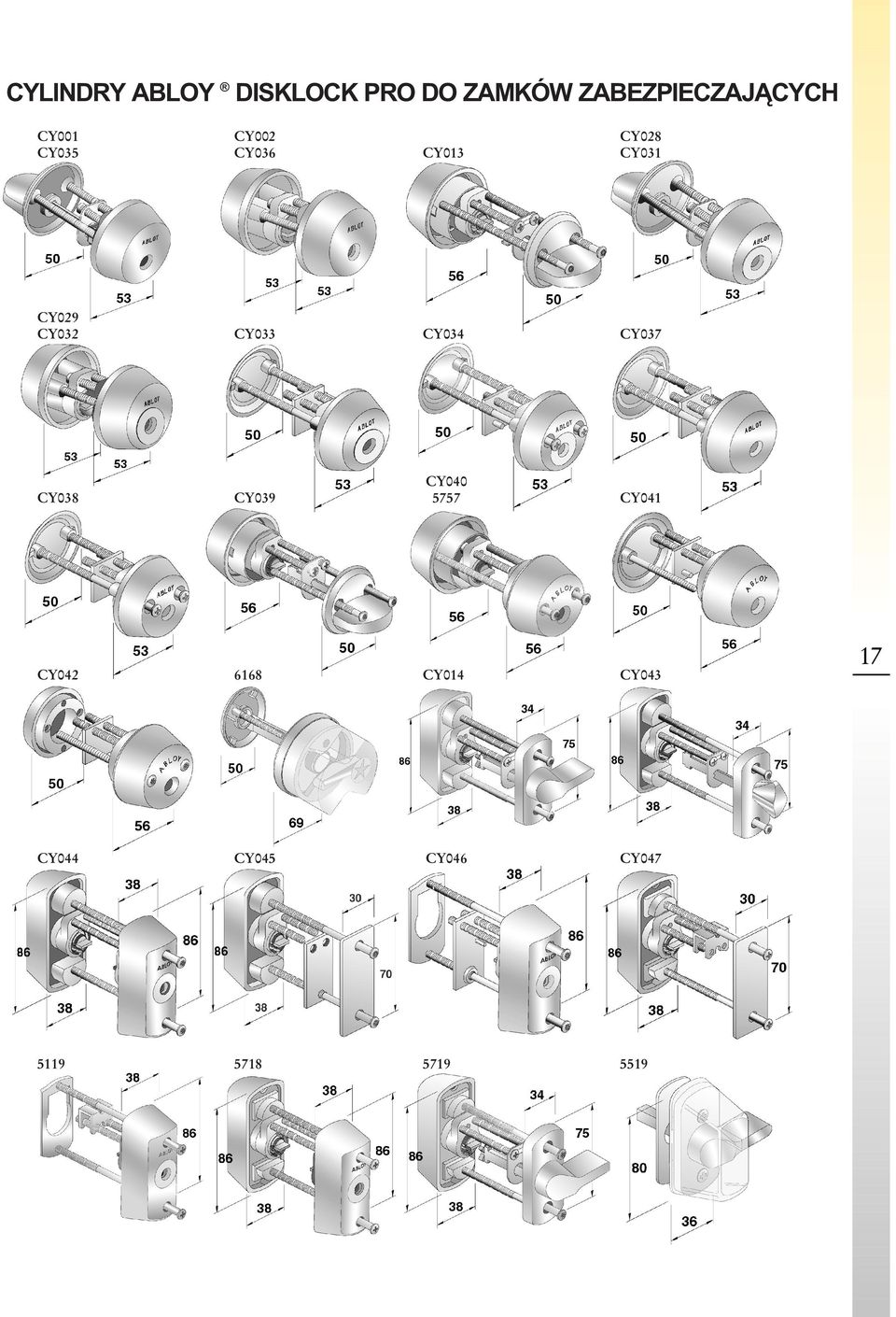 CY033 CY034 CY037 CY038 CY039 CY040 5757 CY041 CY042