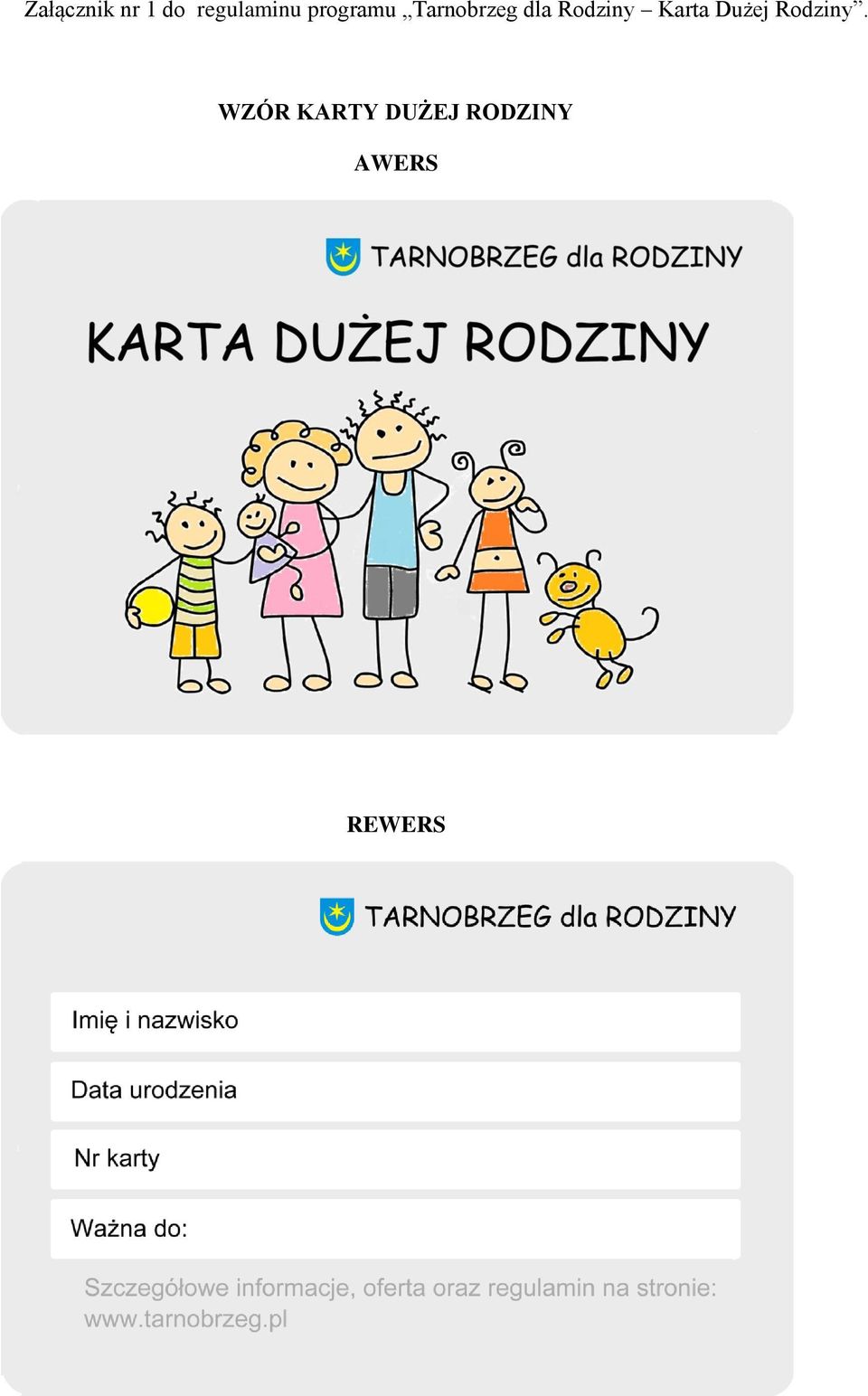 Rodziny Karta Dużej Rodziny.