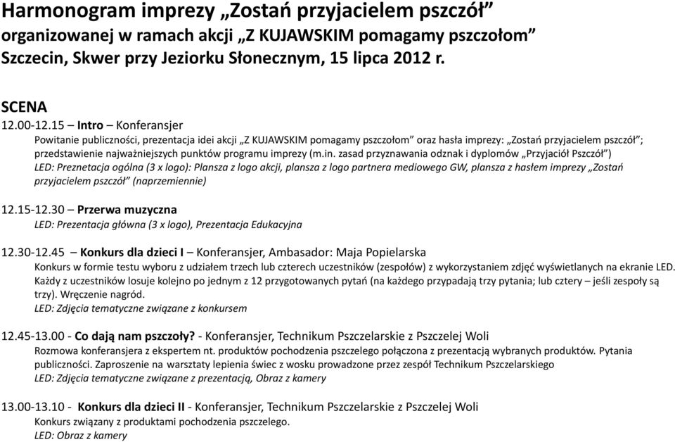 imprezy (m.in.