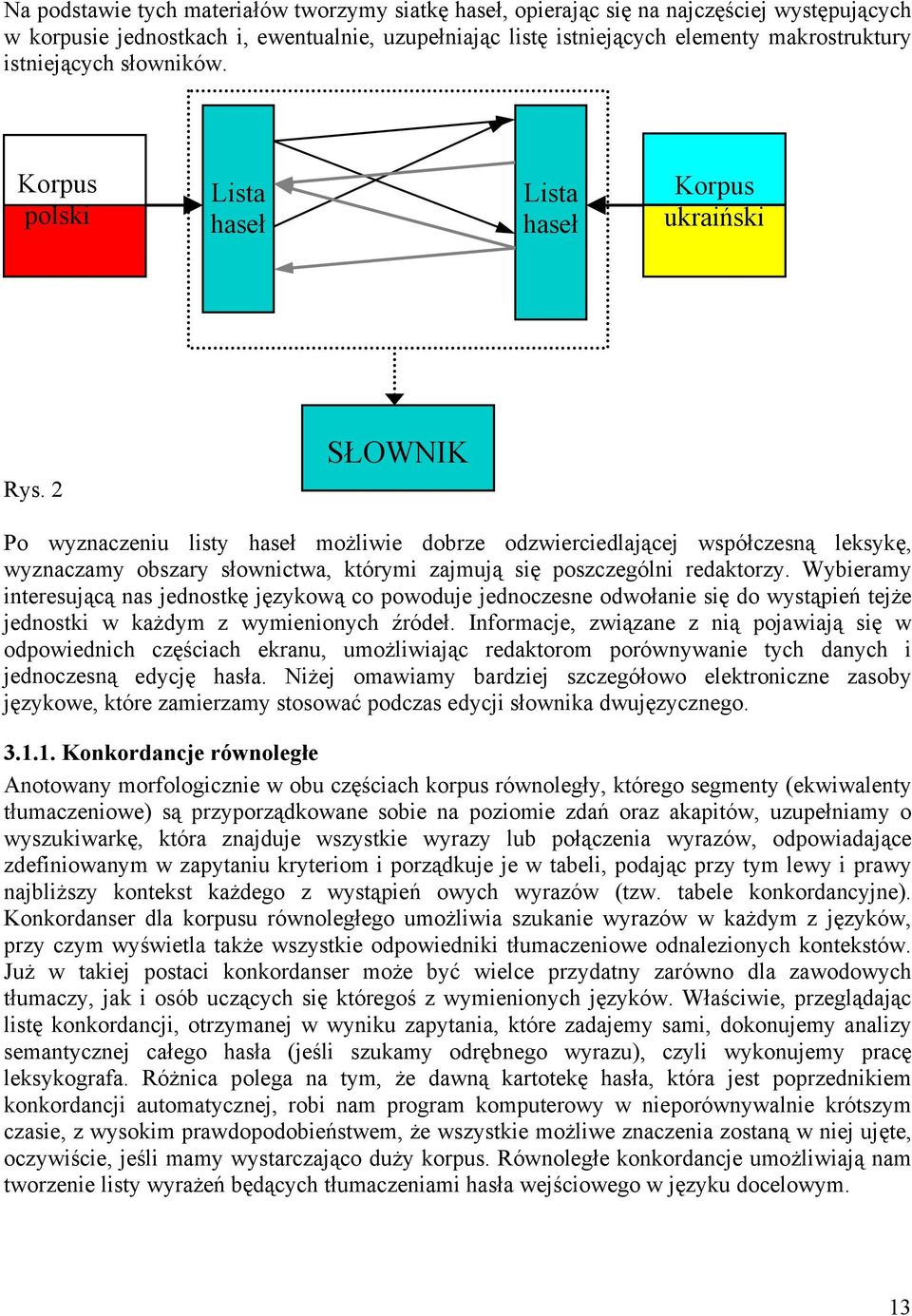 2 SŁOWNIK Po wyznaczeniu listy haseł możliwie dobrze odzwierciedlającej współczesną leksykę, wyznaczamy obszary słownictwa, którymi zajmują się poszczególni redaktorzy.