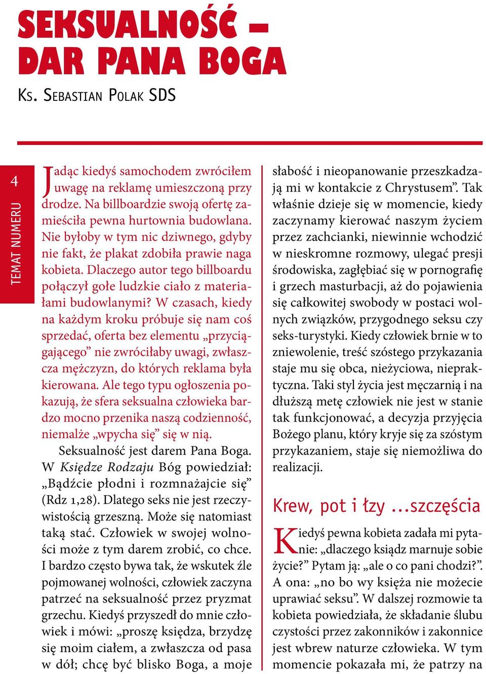 Dlaczego autor tego billboardu połączył gołe ludzkie ciało z materiałami budowlanymi?
