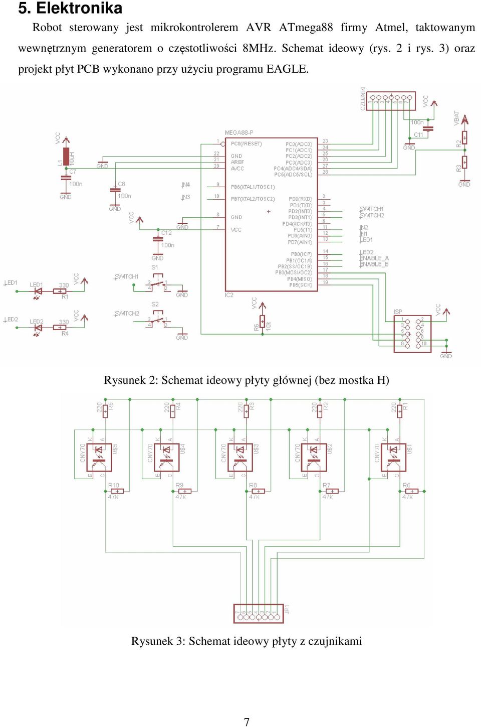 2 i rys. 3) oraz projekt płyt PCB wykonano przy użyciu programu EAGLE.