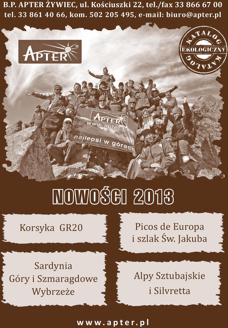 pl NOWOŚCI 2013 Korsyka GR20 Picos de Europa i szlak Św.