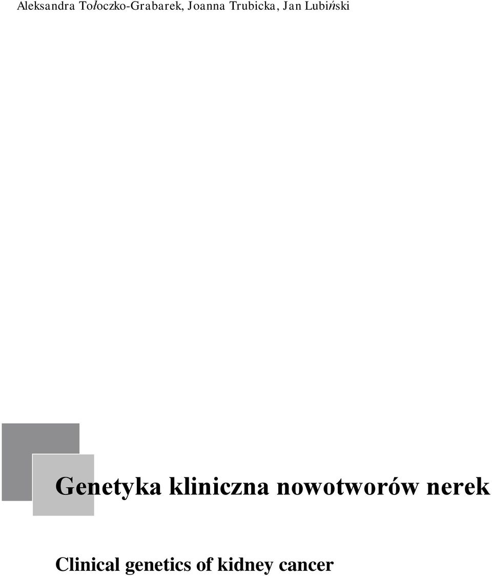 Genetyka kliniczna nowotworów