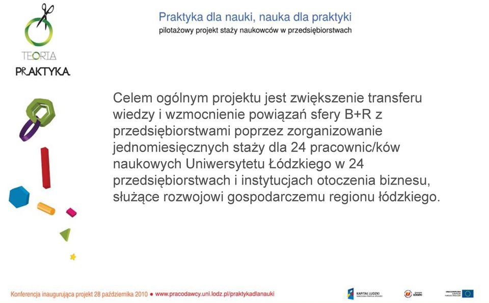 dla 24 pracownic/ków naukowych Uniwersytetu Łódzkiego w 24 przedsiębiorstwach i