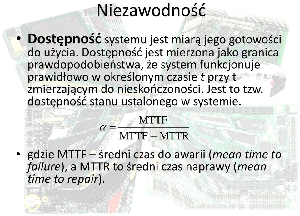 określonym czasie t przy t zmierzającym do nieskończoności. Jest to tzw.