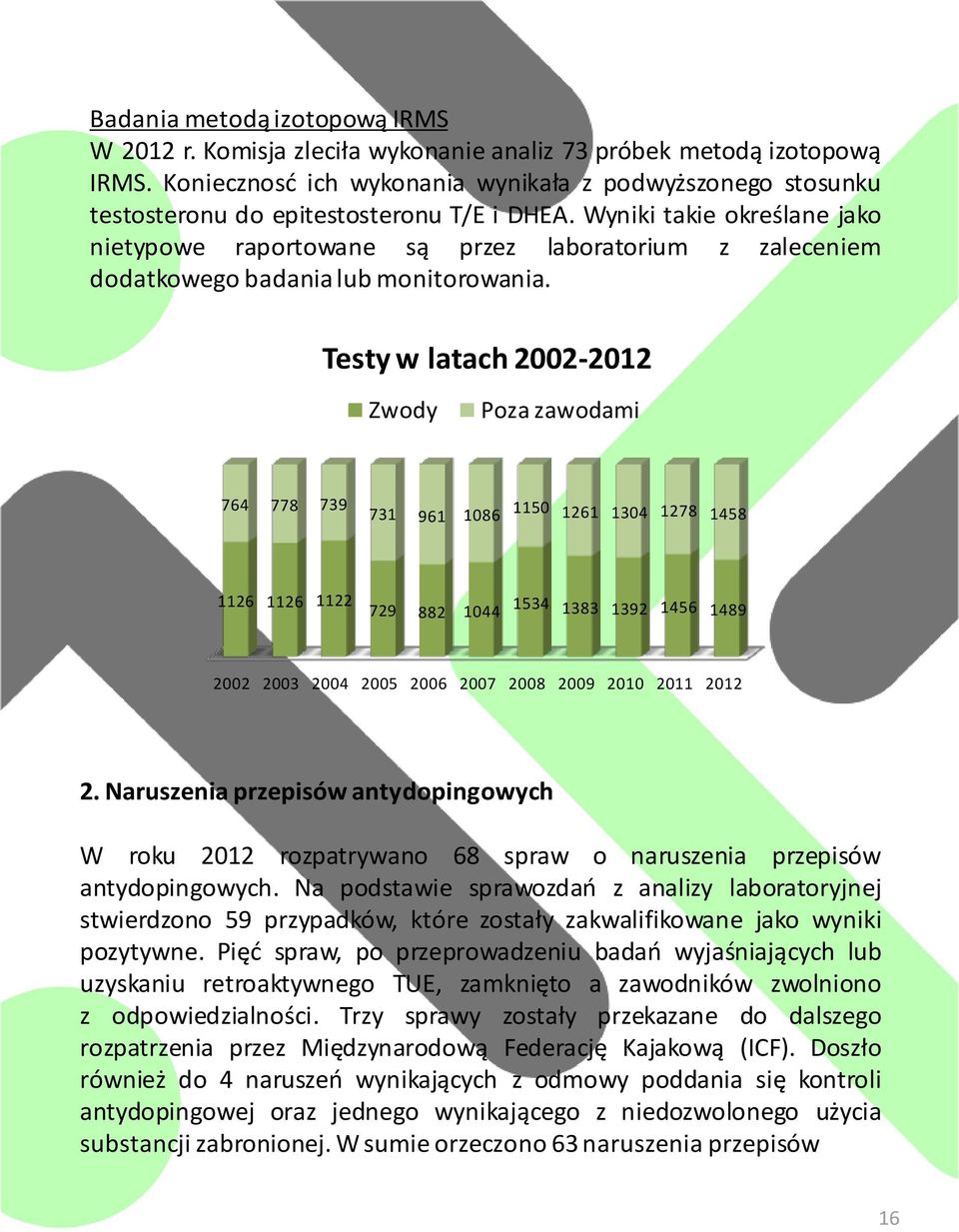 Wyniki takie określane jako nietypowe raportowane są przez laboratorium z zaleceniem dodatkowego badania lub monitorowania.