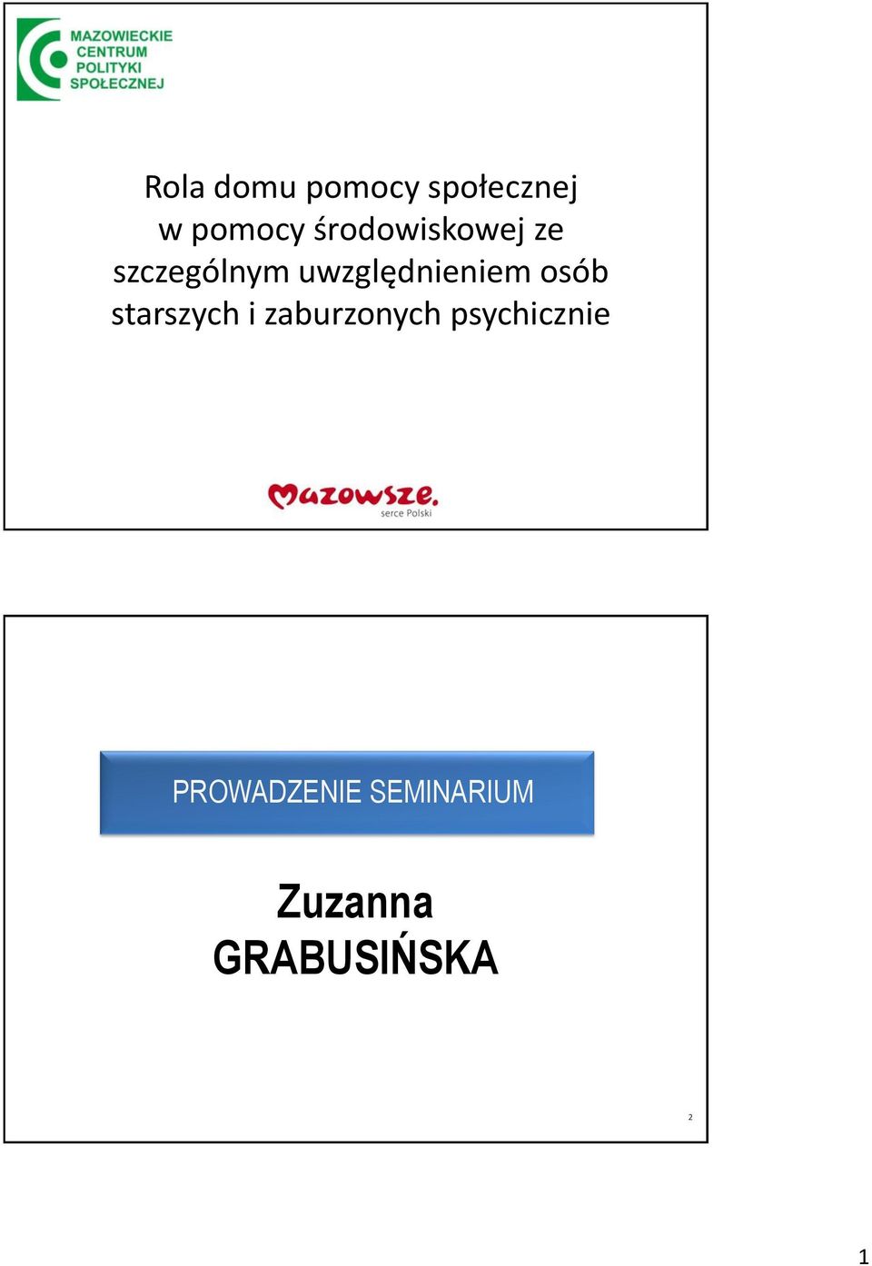 uwzględnieniem osób starszych i