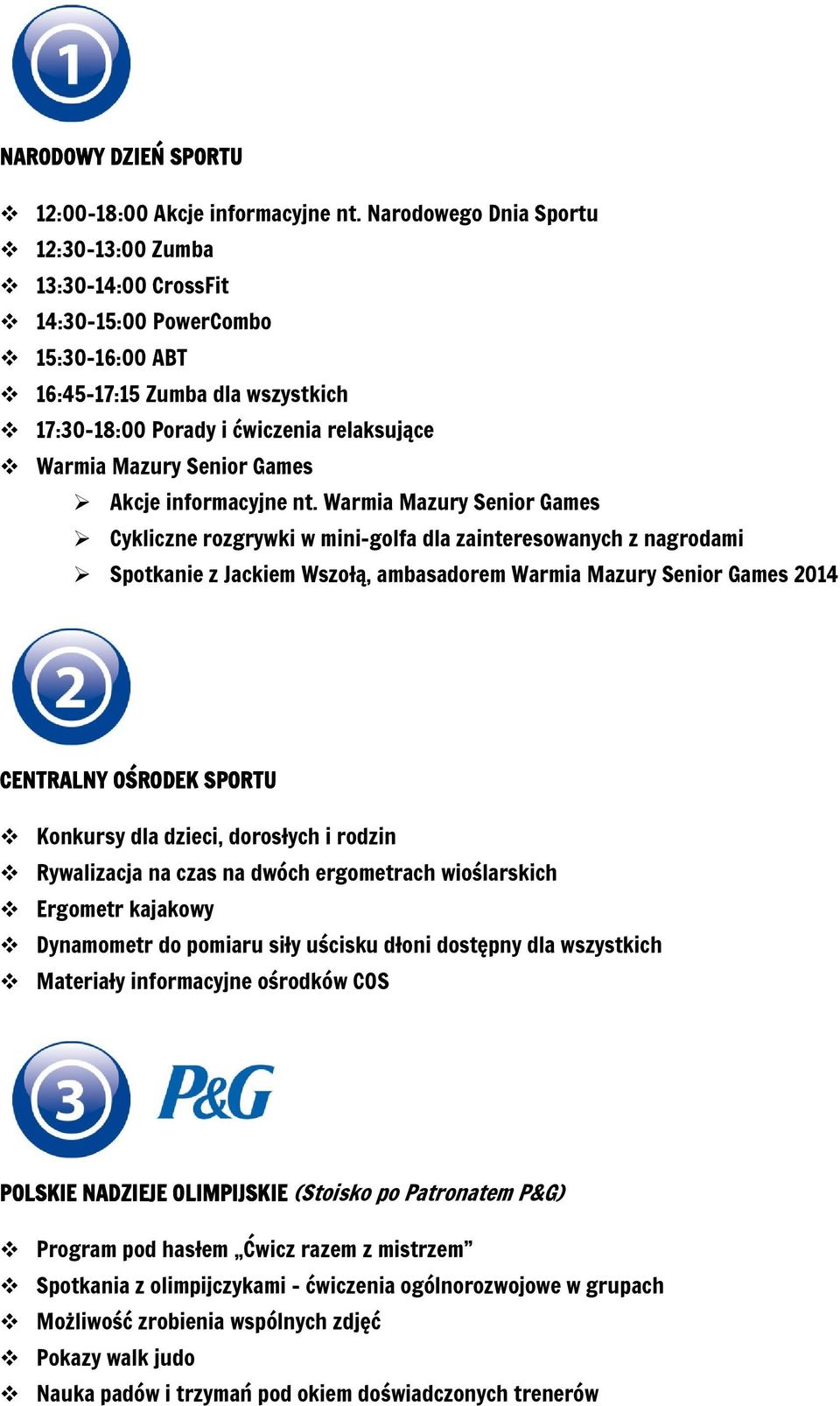 Games Akcje informacyjne nt.