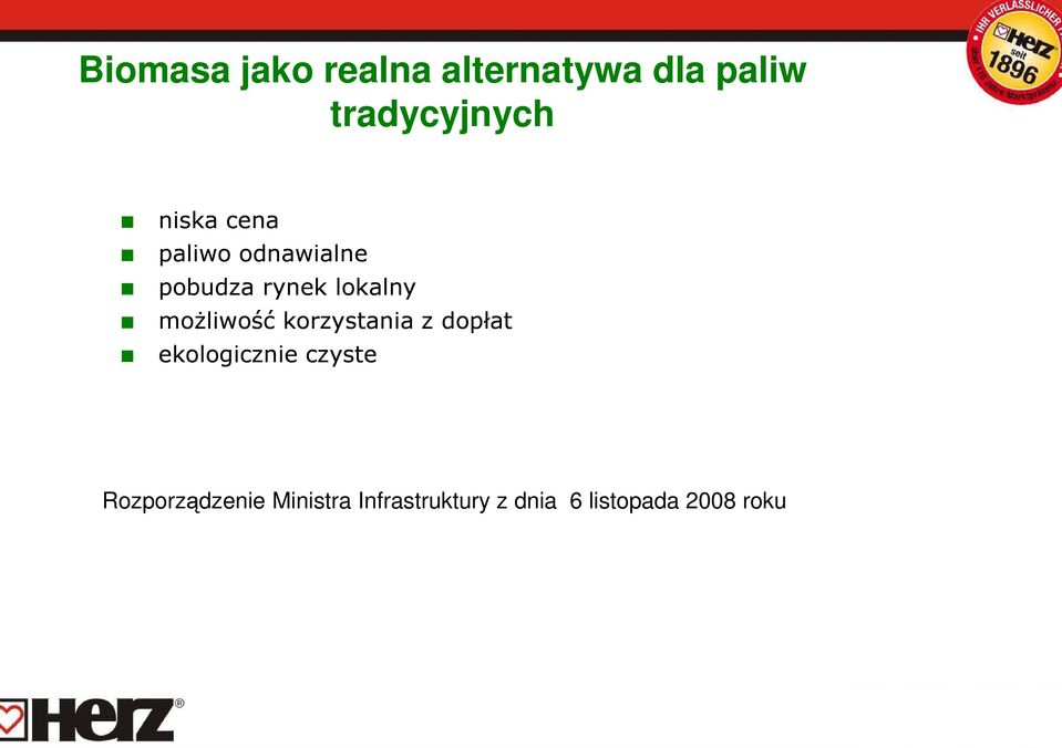 możliwość korzystania z dopłat ekologicznie czyste