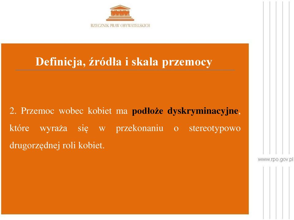 dyskryminacyjne, które wyraża się w