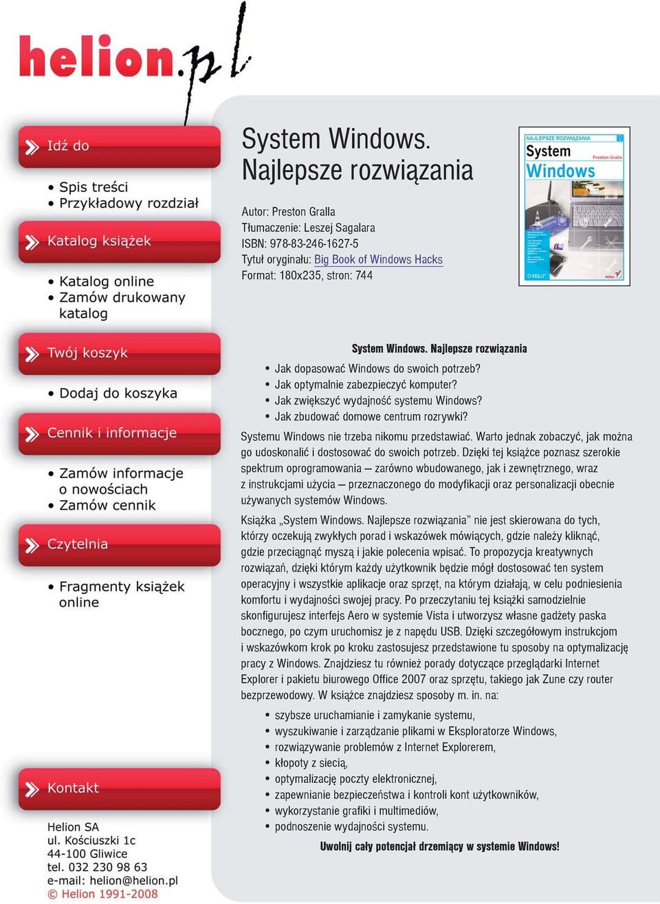 Systemu Windows nie trzeba nikomu przedstawiaæ. Warto jednak zobaczyæ, jak mo na go udoskonaliæ i dostosowaæ do swoich potrzeb.