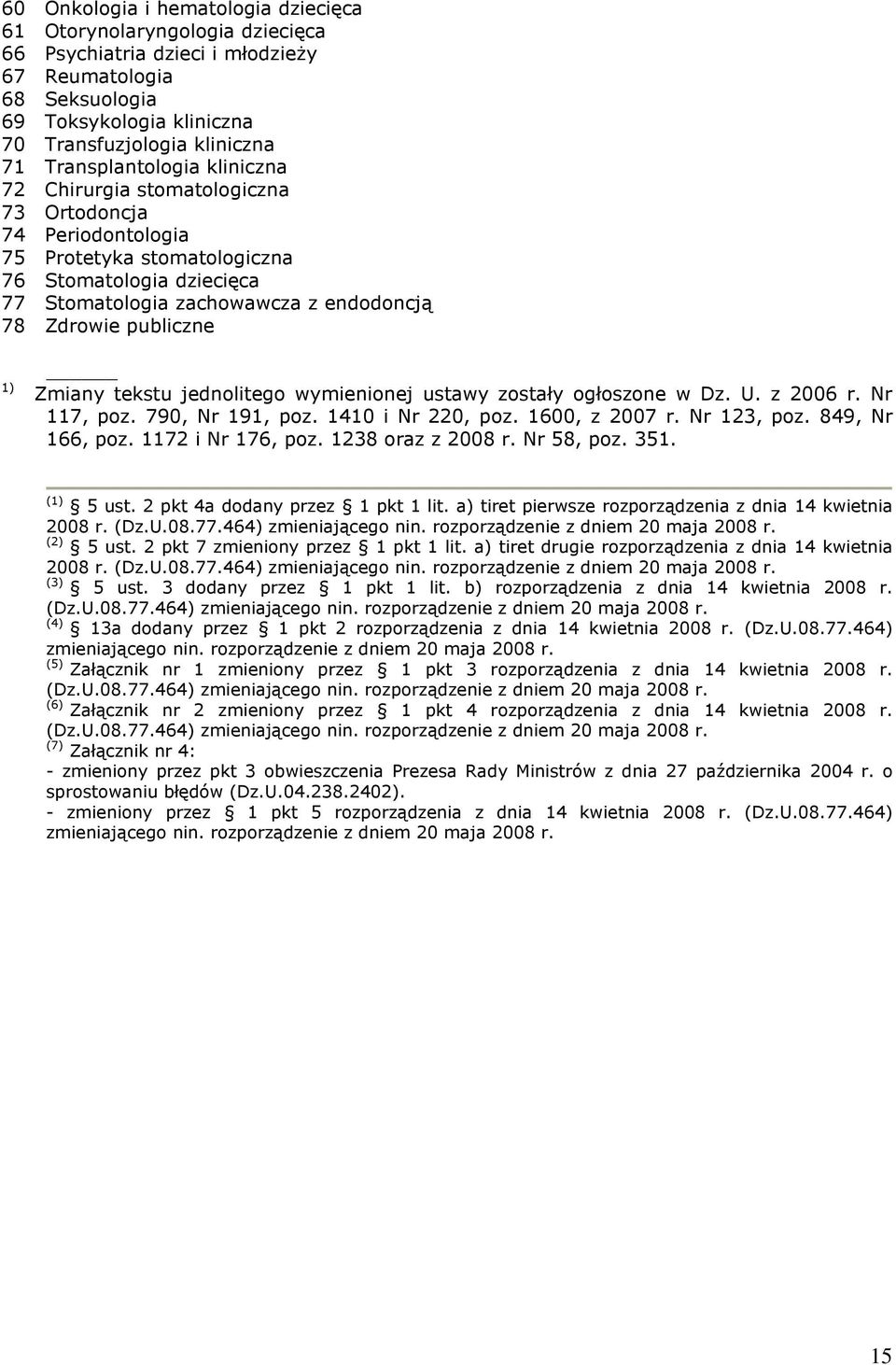 publiczne 1) Zmiany tekstu jednolitego wymienionej ustawy zostały ogłoszone w Dz. U. z 2006 r. Nr 117, poz. 790, Nr 191, poz. 1410 i Nr 220, poz. 1600, z 2007 r. Nr 123, poz. 849, Nr 166, poz.