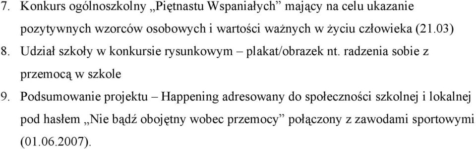 radzenia sobie z przemocą w szkole 9.