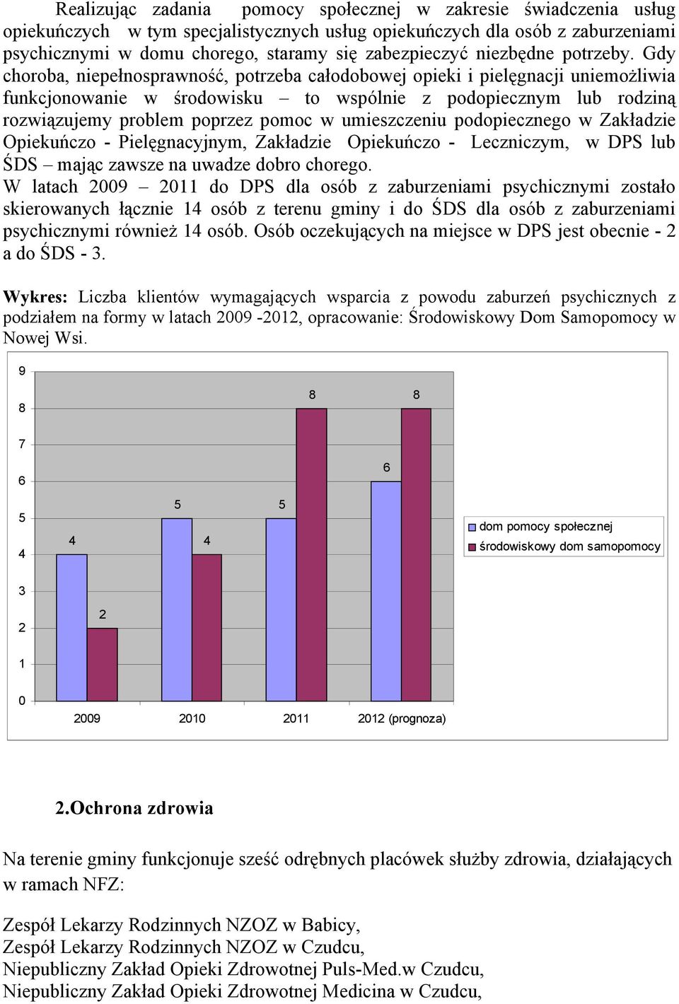 Gdy choroba, niepełnosprawność, potrzeba całodobowej opieki i pielęgnacji uniemożliwia funkcjonowanie w środowisku to wspólnie z podopiecznym lub rodziną rozwiązujemy problem poprzez pomoc w