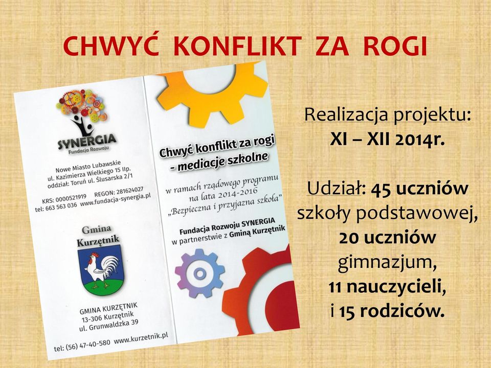 Udział: 45 uczniów szkoły