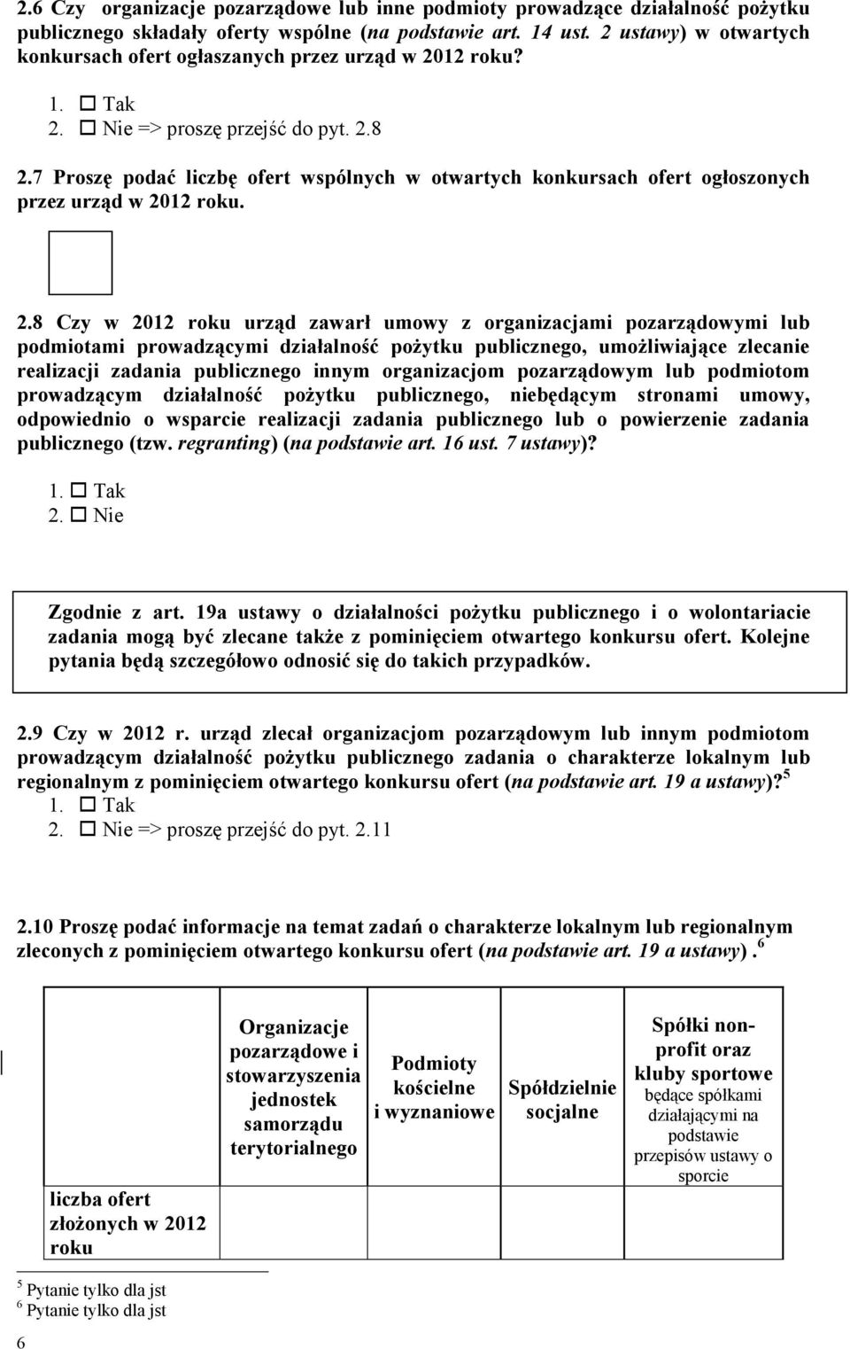 7 Proszę podać liczbę ofert wspólnych w otwartych konkursach ofert ogłoszonych przez urząd w 20