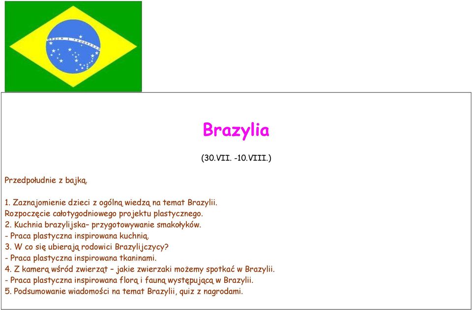 W co się ubierają rodowici Brazylijczycy? - Praca plastyczna inspirowana tkaninami. 4.