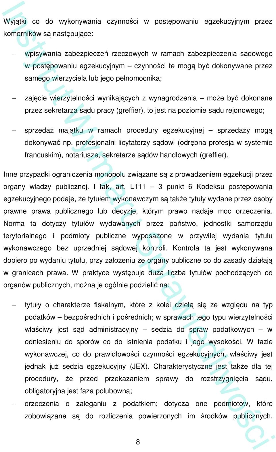 poziomie s du rejonowego; sprzeda maj tku w ramach procedury egzekucyjnej sprzeda y mog dokonywa np.