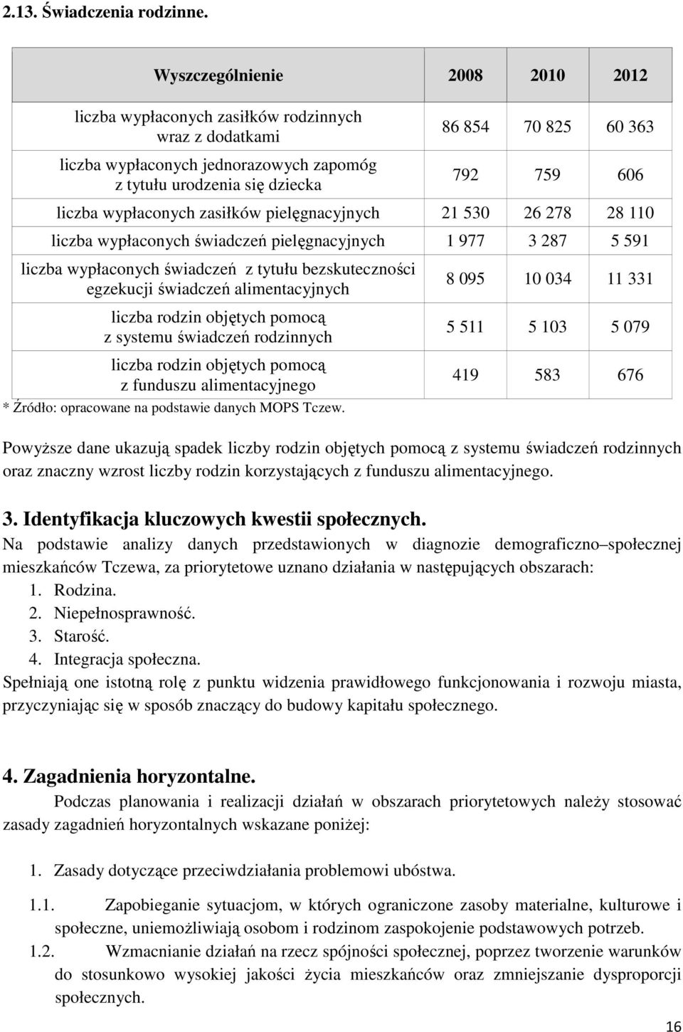 wypłaconych zasiłków pielęgnacyjnych 21 530 26 278 28 110 liczba wypłaconych świadczeń pielęgnacyjnych 1 977 3 287 5 591 liczba wypłaconych świadczeń z tytułu bezskuteczności egzekucji świadczeń