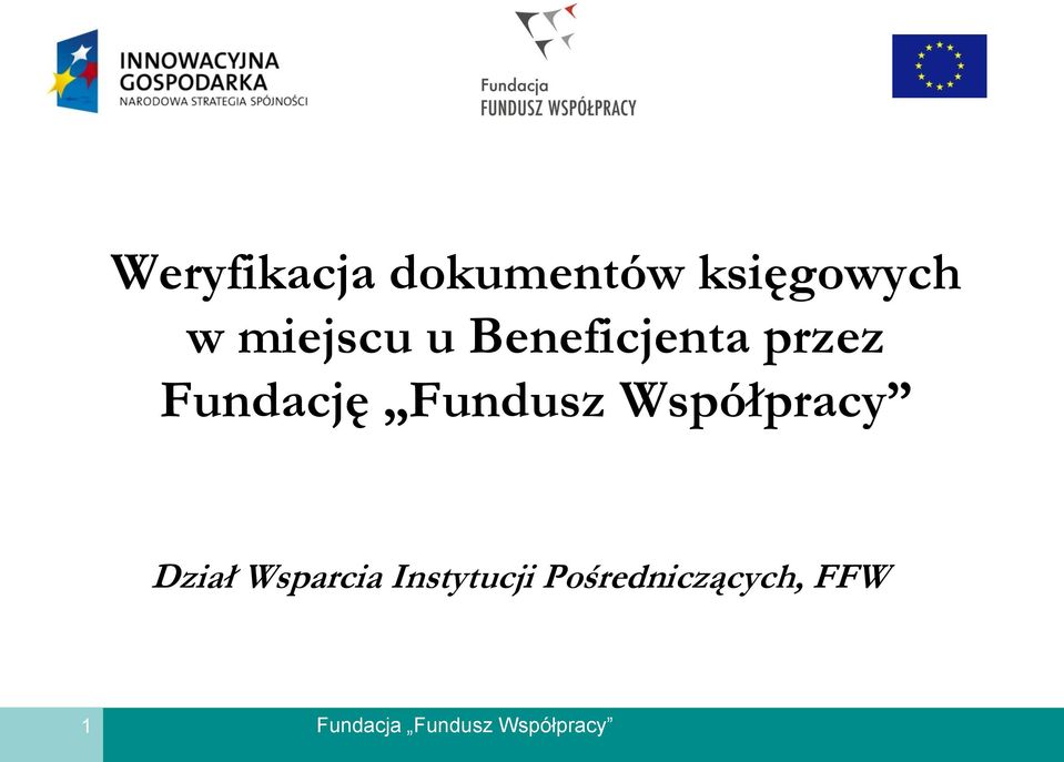 Fundację Fundusz Współpracy Dział