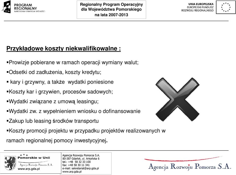 sadowych; Wydatki związane z umową leasingu; Wydatki zw.