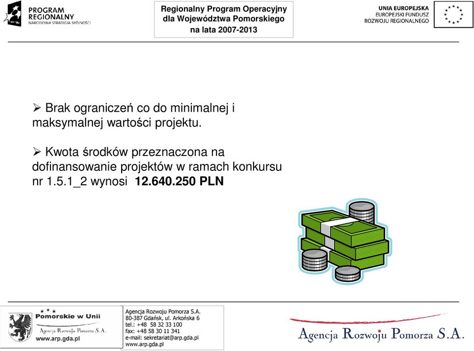 Kwota środków przeznaczona na