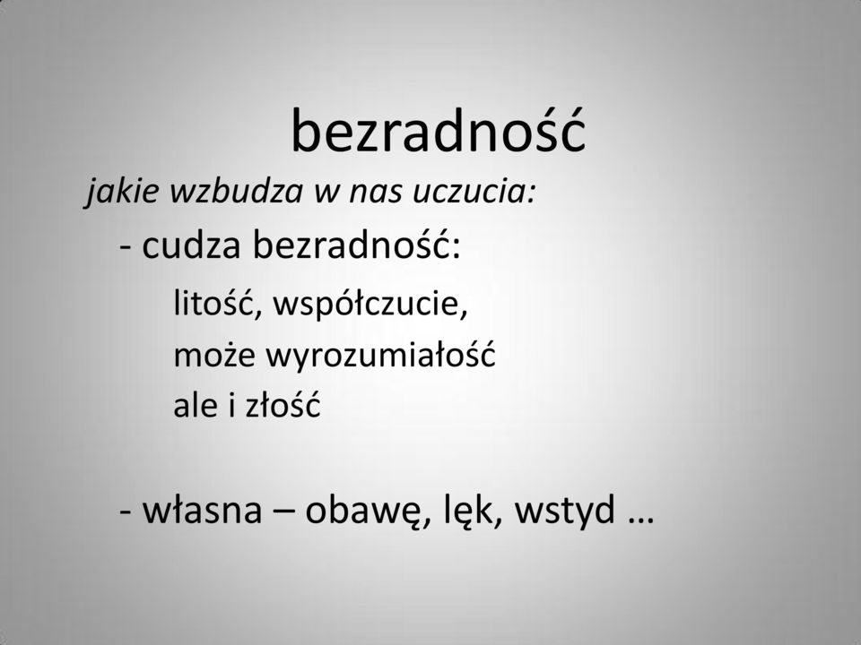 litośd, współczucie, może