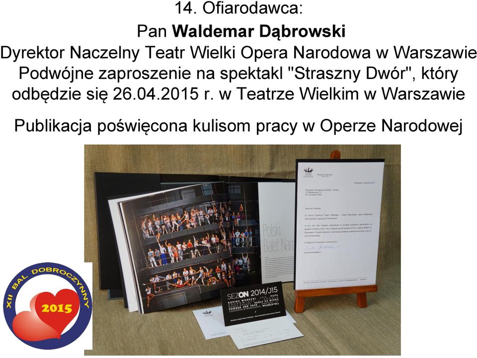 "Straszny Dwór", który odbędzie się 26.04.2015 r.